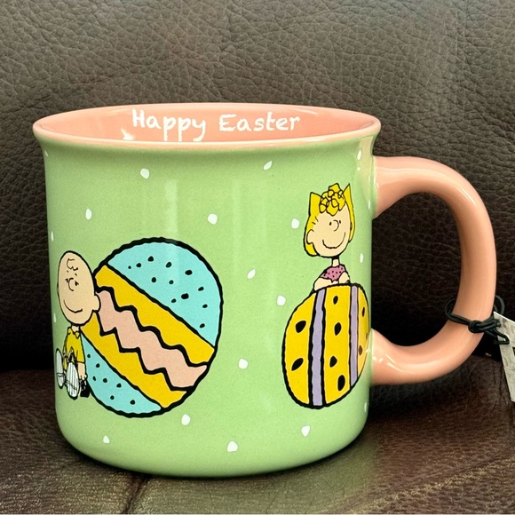 Happy Easter - Peanuts Gang with Easter Eggs Ceramic Mug - Picture 2 of 10